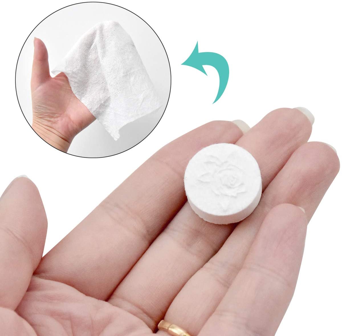 Mini serviette compressée