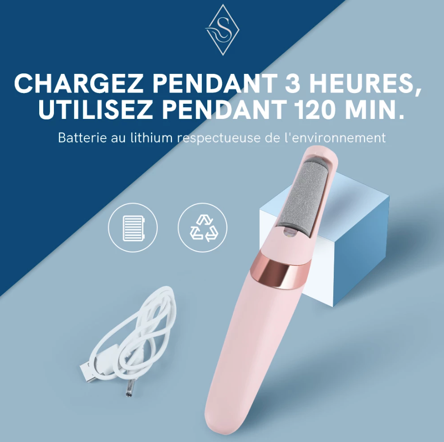 Lime électrique anti-callosité pour pied