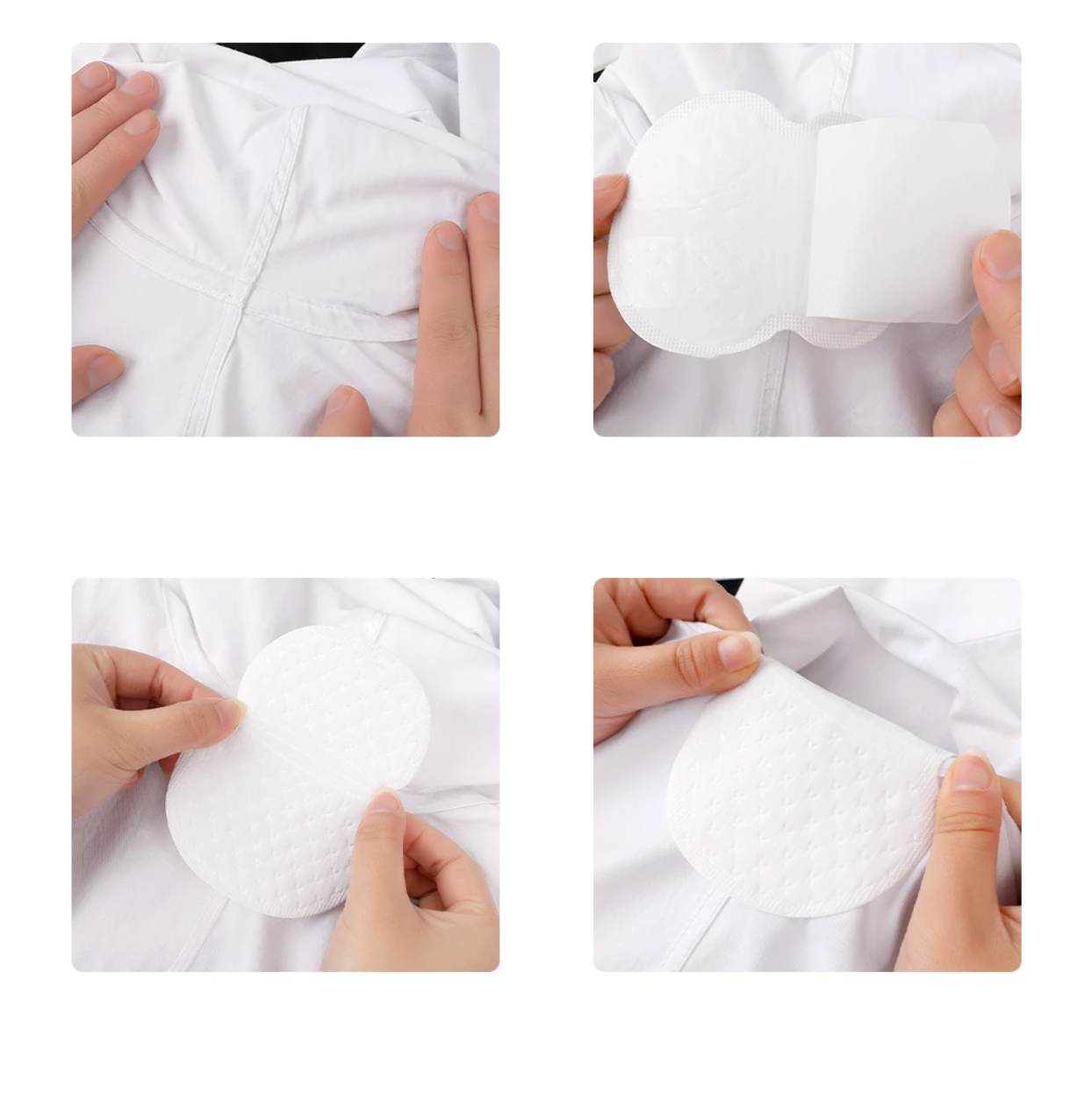 Lot de 50 Coussinets antitranspirants autoadhésifs pour aisselles