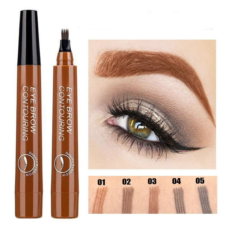 BROW PEN - Stylo feutre à sourcils 4 pointes précises - 1 ACHETÉ = 1 OFFERT