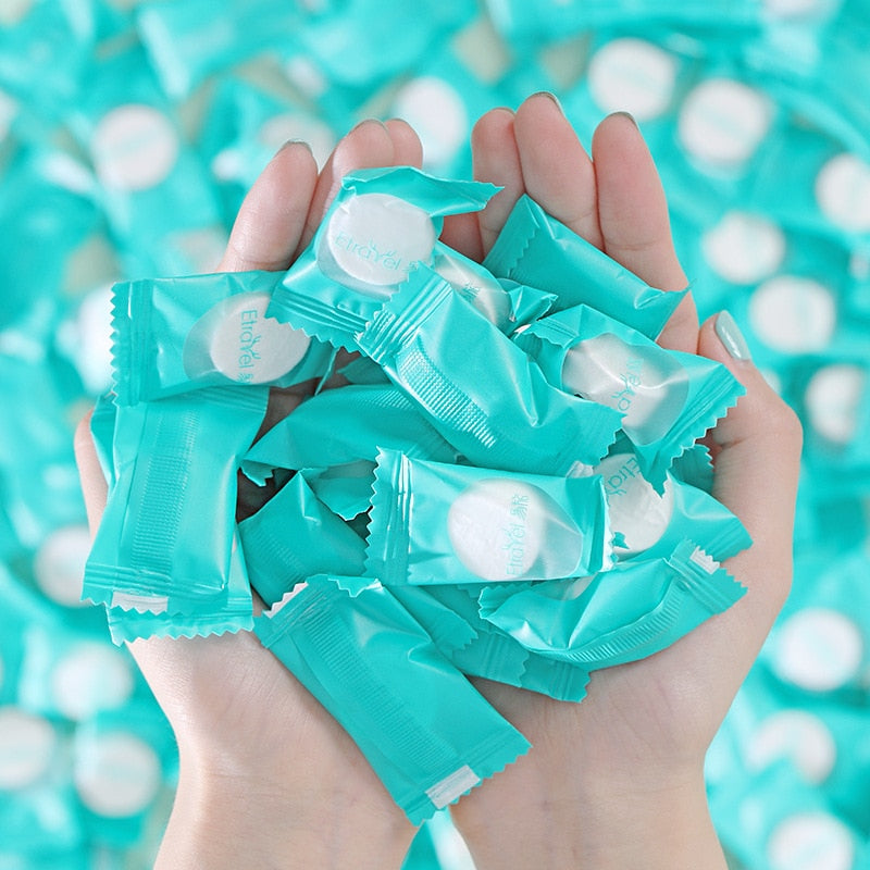 Mini serviette compressée