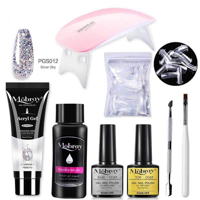 Kit Complet débutant faux ongles en PolyGel - Lampe OFFERTE