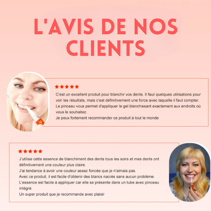 Stylo magique dents blanches