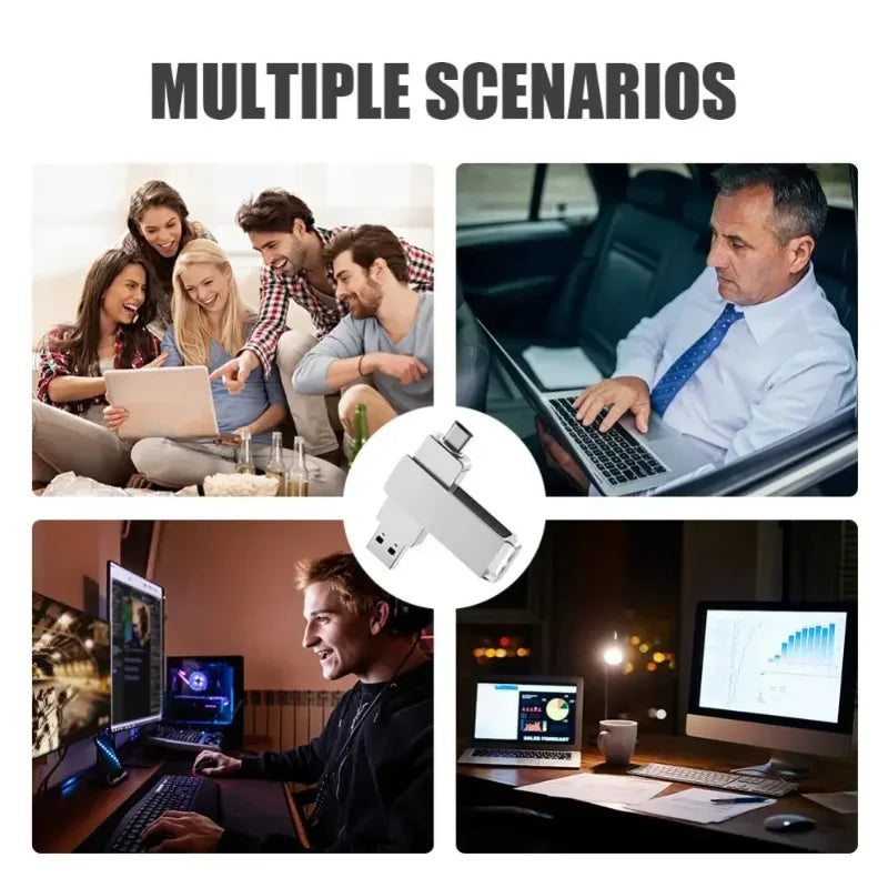 Clé USB 3.2 Jusqu'à 16TB + Adaptateur Type-C OFFERT