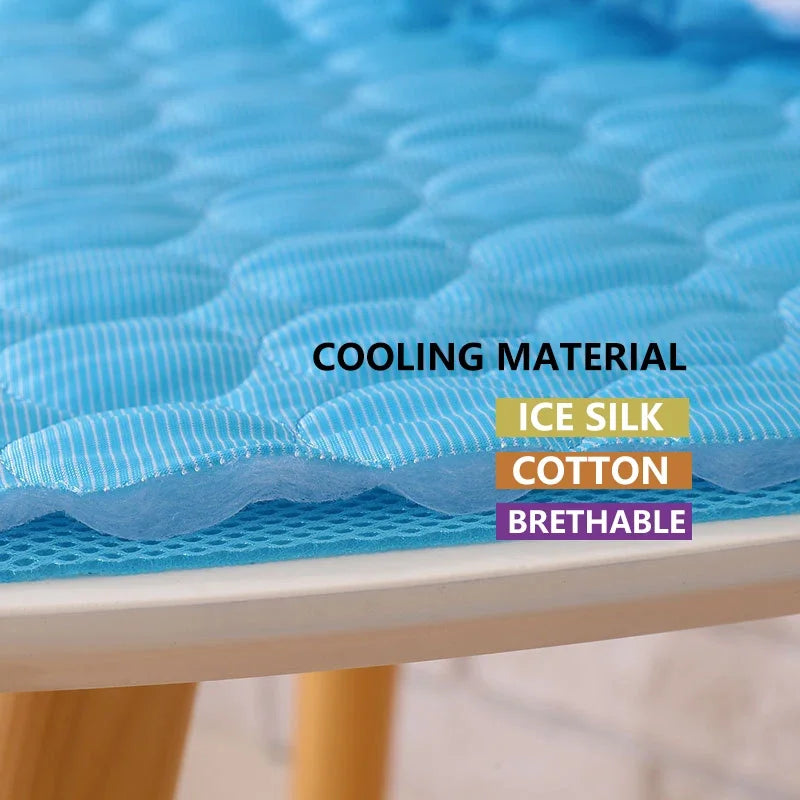 Tapis rafraîchissant d'été pour chat et chien — maille respirante, couchage confortable