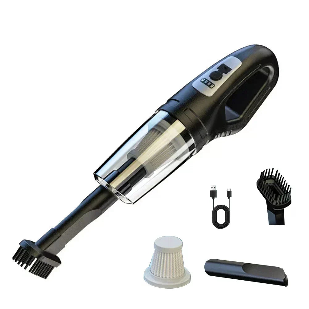 Mini Aspirateur Voiture & Maison Sans Fil Rechargeable
