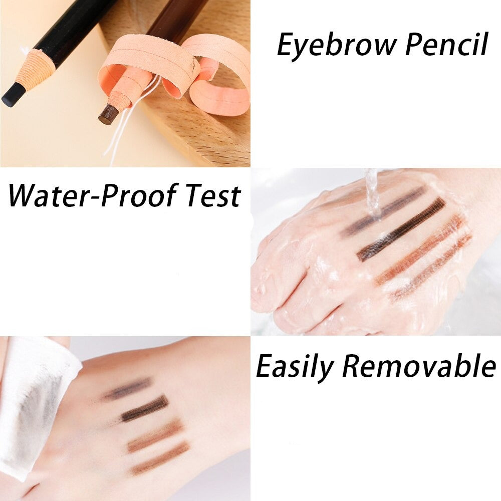 5x Crayons à sourcils longue tenue - Pas besoin de tailler