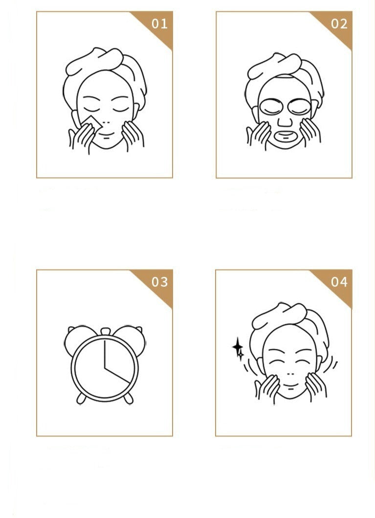 Lot de 20 Masques en tissu - Soin visage