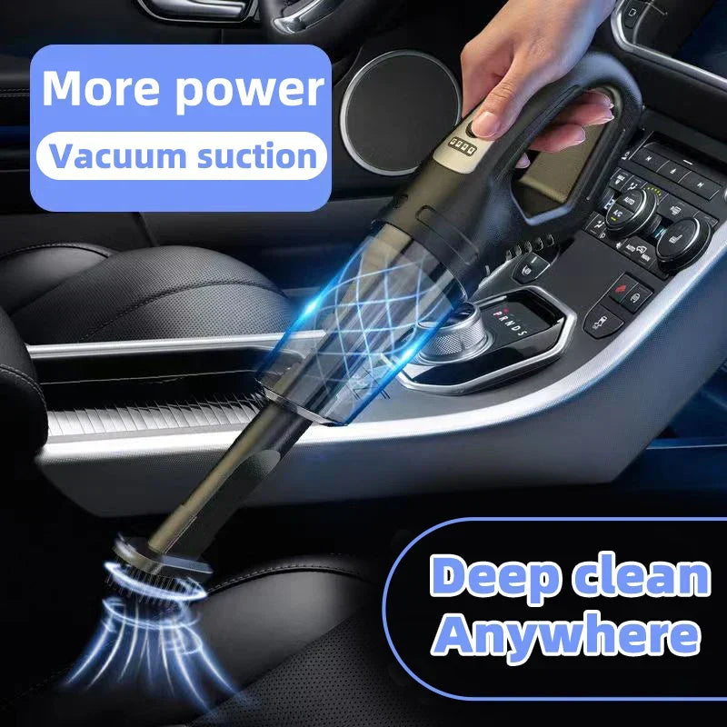 Mini Aspirateur Voiture & Maison Sans Fil Rechargeable