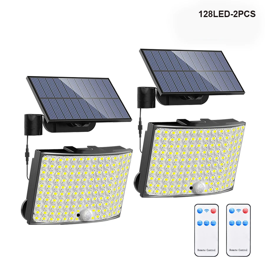 Projecteur Solaire LED Extérieur - Ultra Lumineux 228 LEDs