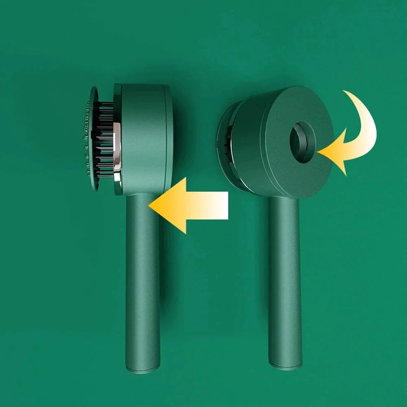 Brosse à cheveux autonettoyante