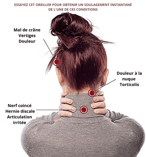 Oreiller de traction cervicales