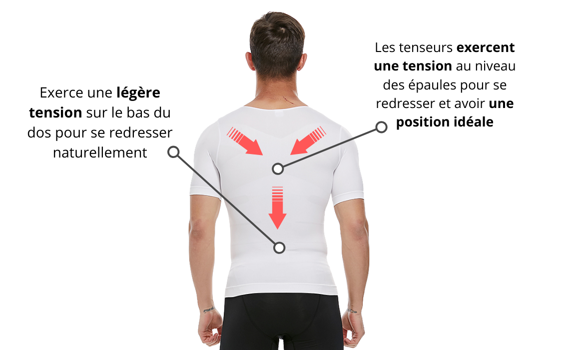 T-shirt Gainant Amincissant Mixte