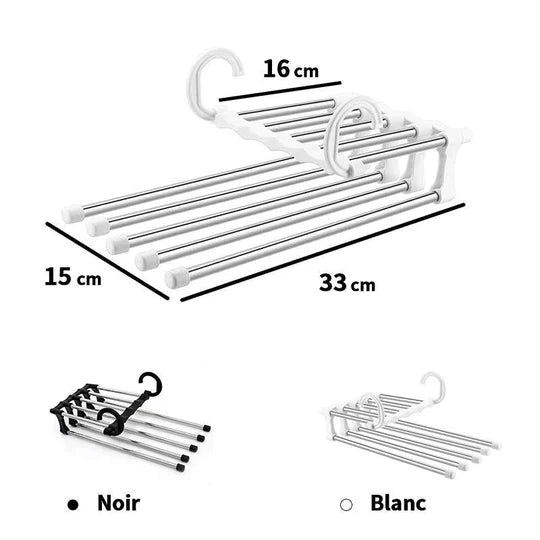 Range-dressing 5 en 1 en acier inoxydable