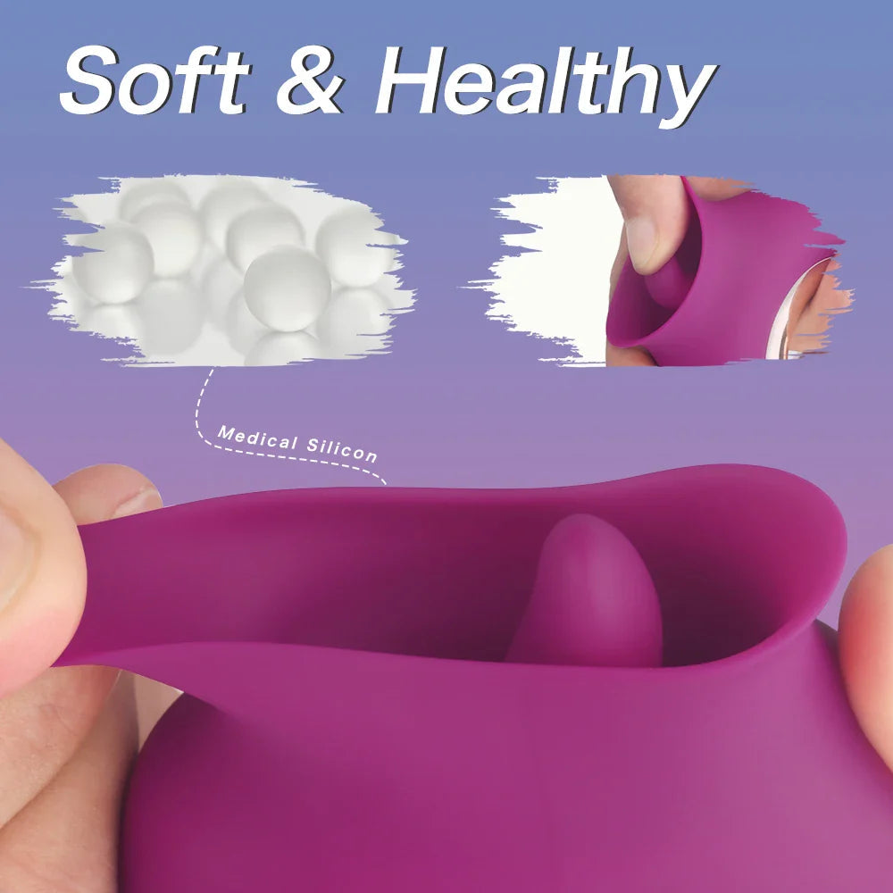 LICKY - Mini vibromasseur stimulateur cunnilingus 2 en 1
