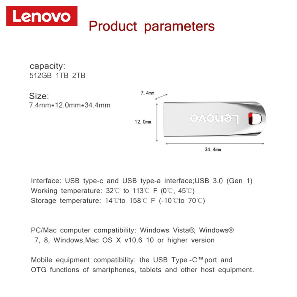 Mini clé USB MAX capacité 2000Gb