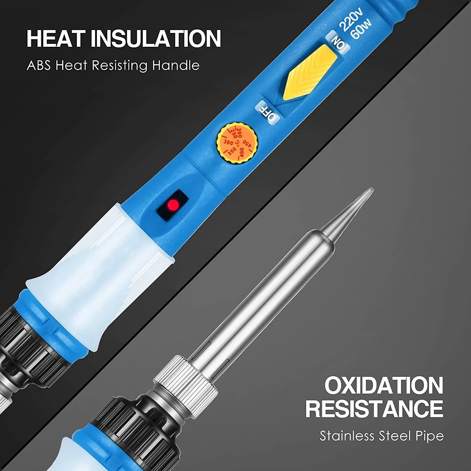 Adjustable Temperature Soldering Iron Kit + Multimeter