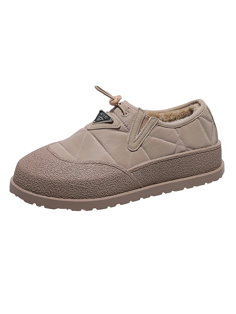 Bottes de neige à l'offre elles optiques pour femmes, chaussures décontractées, anti-ski, peluche, coton chaud, hiver, nouvelle mode, 2023
