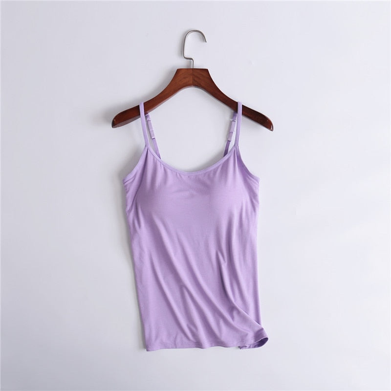 TOPBRA - Débardeur avec soutien-gorge intégré